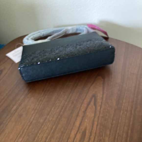 NWT KATE SPADE GRETA COURT GLITTER BLACK CROSSBODY - Picture 10 of 11